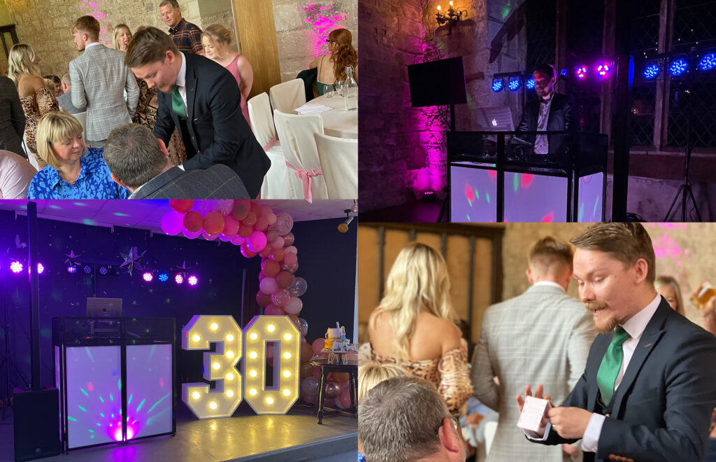 Wedding Entertainment services. DJs, Karaoke, Close-Up Magicians